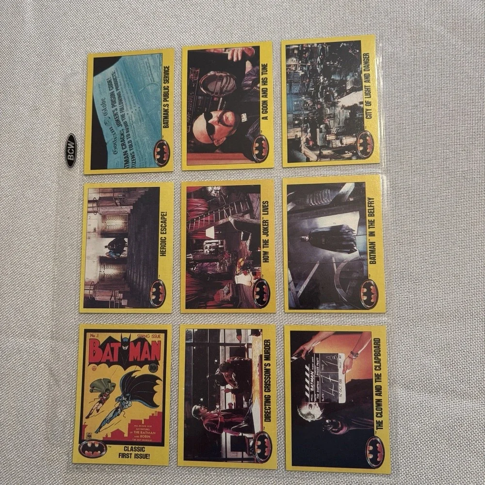 1989 Topps Batman Movie Picture Cards Series 2 Complete Set with 22 Stickers‎